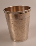 Schlangenhautbecher Silber
