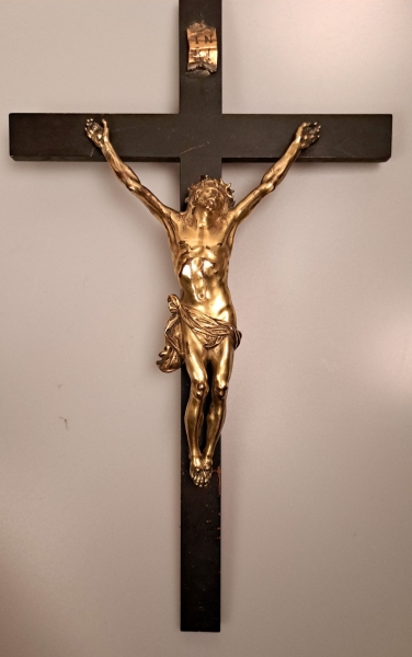 Christus Bronze, vergoldet